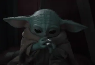 😍 689f1666 Baby Yoda The Mandalorian 베이비 요다, 만달로리안, 스타워즈, 귀여운, 아이 telegram sticker