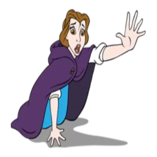 😔 ea8249fb Belle Bela, Disney, desenho animado, princesa, desgastado, ilustração telegram sticker