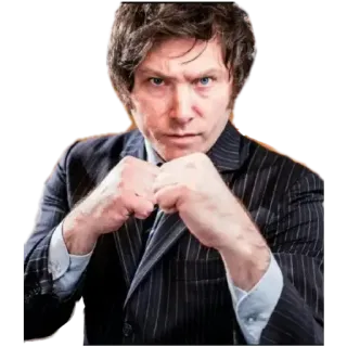😠 86e4385b Javier Milei político, política, presidente, Argentina, Javier Milei telegram sticker