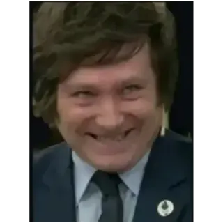 😈 904bbe22 Javier Milei político, presidente, gobierno, Argentina telegram sticker