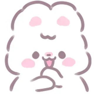 ☺️ b81c6a08 かわいい, 動物, カワイイ, 漫画, キャラクター, ペット, ステッカー telegram sticker