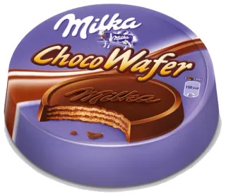 😍 b269b8ba Milka Choco Wafer Milka, Choco Wafer, chocolade, wafel, snoep telegram sticker