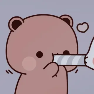 🦋 597e8995 곰, 만화, 하트, 귀여운, 동물 telegram sticker