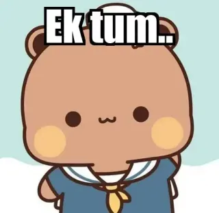 🦋 950f15df Ek tum.. 귀여운, 곰, 만화, 사랑, 사랑스러운 telegram sticker