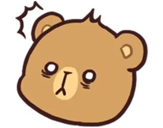 😱 0e165a12 bear, cartoon, cute, animal, sticker telegram sticker