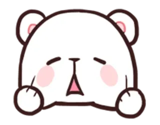 😩 858962a6 bear, cute, cartoon, animal telegram sticker