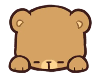😞 aa4c75c0 bear, animal, cute, cartoon, sticker, kawaii telegram sticker