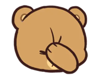 🤦‍♂ b1dcad04 bear, offensive gesture, rude, middle finger, cartoon, emoji telegram sticker