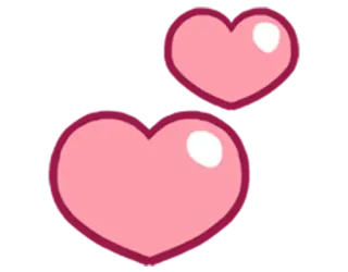 💕 cdc50ee9 hearts, love, pink, affection, valentines day telegram sticker