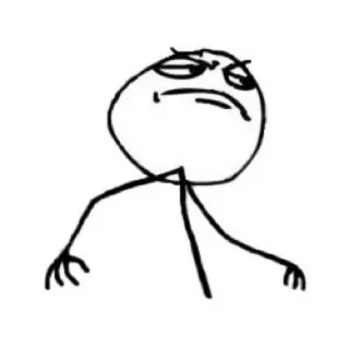 😎 4a4a28d9 Meme, Trollface, Meme internet, Rage Comic, Ekspresi, Humor telegram sticker