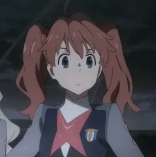 🔗 cc691682 Miku Kokoro Darling in the Franxx Anime, Kartun, Karakter, Darling in the Franxx, Miku Kokoro whatsapp sticker