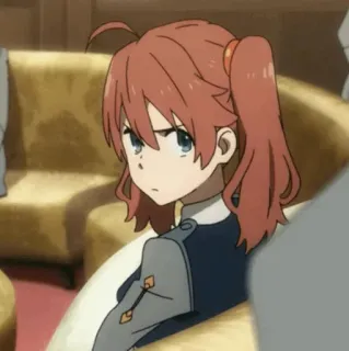 🍧 ce3ff30f Miku Kokoro Darling in the Franxx Anime, Karakter, Rambut Merah, Kuncir Dua, Miku, Darling in the Franxx whatsapp sticker