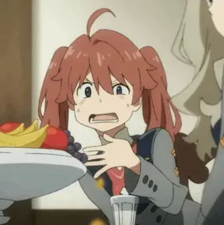 🍧 f38492f1 Miku Kokoro Darling in the Franxx Anime, Gadis, Malu, Imut, Darling in the Franxx, Miku Kokoro whatsapp sticker