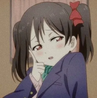 😏 f502925f Nico Yazawa Love Live! อนิเมะ, น่ารัก, ผู้หญิง, การ์ตูน, ไอดอล, Nico Nico Nii whatsapp sticker