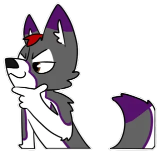 😼 2cf23b85 Hoạt hình, Động vật, Sói, Nhân hóa telegram sticker