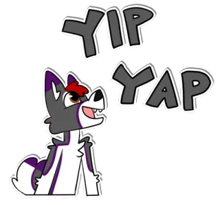 🐶 c69d4e61 YIP YAP chó, động vật, sói, hoạt hình, ẳng, gâu telegram sticker