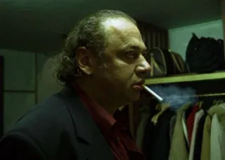 🚬 9058a2a4 pria, merokok, rokok, setelan, serius telegram sticker