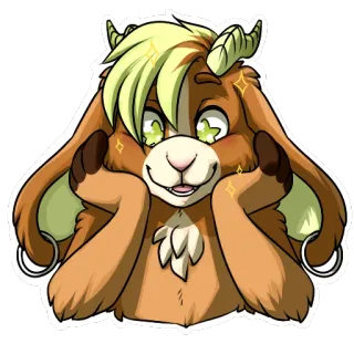 ⭐ e8559c5b Furry, Dessin animé, Animal, Fantaisie telegram sticker