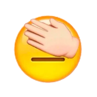 🤦 b521ebf1 Emoji, Facepalm, Reaktion, Frustration telegram sticker