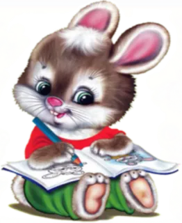 📖 72361e6b coniglio, carino, disegno, cartone animato, animale whatsapp sticker