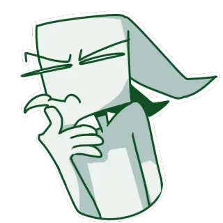 😑 286e73f9 pensando, pensieroso, ponderando, contemplativo, interrogativo, espressione, dubbioso telegram sticker
