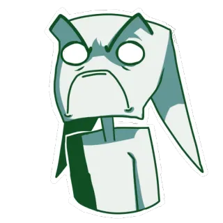 😠 7238b13c arrabbiato, cartone animato, personaggio, meme, espressione telegram sticker