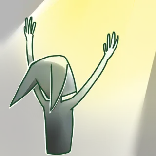 😇 d1188acf figura, posa, braccia, cartone animato, silhouette telegram sticker