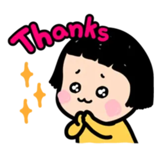 😚 31286e16 Thanks danke, dank, süß, mädchen, dankbar, wertschätzung whatsapp sticker