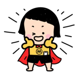 👍 3b966ca8 Cartoon, Figur, Niedlich, Superheld, Maskottchen, Emoji whatsapp sticker