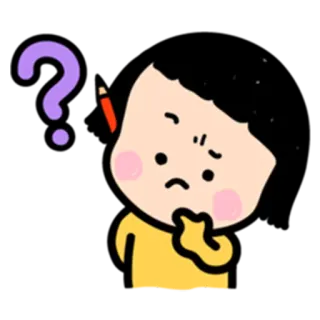 ❓ e8422f46 Frage, Denken, Verwirrt, Cartoon, Zweifel, Fragezeichen whatsapp sticker