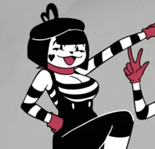 💃 900fba54 Mime, Cartoon, Personage, Entertainment, Voorstelling telegram sticker