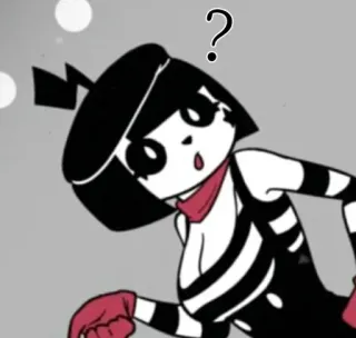 🤔 542d200f mime, question, confus, dessin animé whatsapp sticker