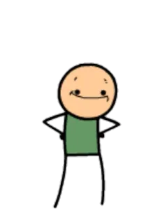 😐 42ea7d39 Cyanide & Happiness, ludzik z patyczków, kreskówka telegram sticker