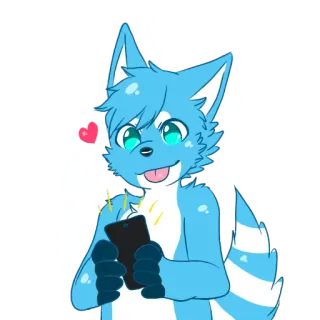 📱 b5f7081a Furry, Antropomorfik, Rubah, Binatang, Kartun, Stiker, Lucu telegram sticker