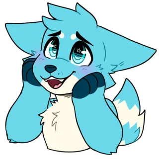 🤗 f8ed08f9 Furry, Lucu, Rubah, Kartun, Binatang, Karakter, Ilustrasi telegram sticker