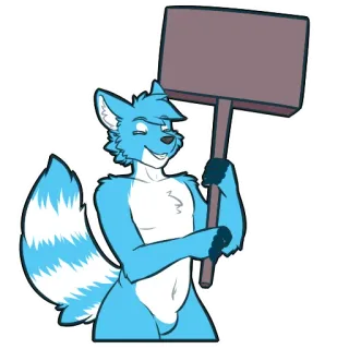 📜 fd4d9ad5 Furry, Rubah, Tanda, Kartun, Binatang telegram sticker