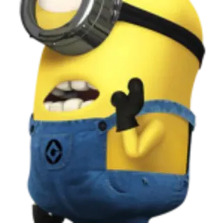 🌽 045cdf47 Minion Despicable Me Minion, Ich einfach unverbesserlich, Cartoon, Lustig, Geste, Stinkefinger telegram sticker