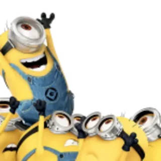 😁 09202892 Minions Despicable Me Cartoon, Figur, Minion, Gelb telegram sticker