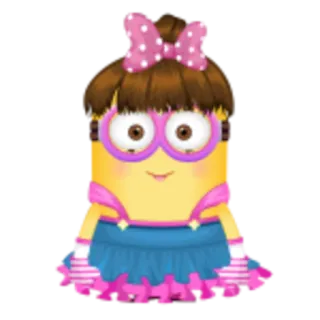 😳 7f9e3162 Minion Cartoon, Minion, Niedlich, Mädchen telegram sticker