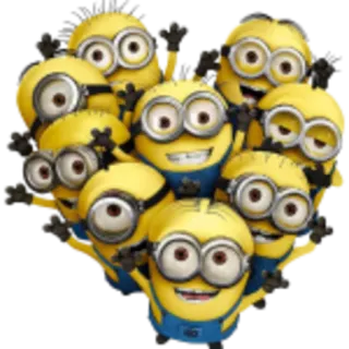 😜 b6f790f3 Minions Minions, Cartoon, lustig, niedlich, gelb telegram sticker