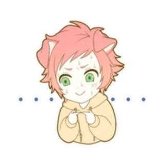 😰 b4ac94d8 ...... Anime, Lucu, Keringat, Memerah, Telinga anjing, Malu telegram sticker