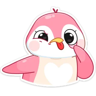 🤪 2674cf76 卡通, 鸟, 可爱, 搞笑, 贴纸 telegram sticker