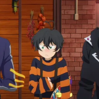 🕸 119f6e06 动漫, 角色, 滑板, 条纹衬衫, 动画, 日本动漫 telegram sticker