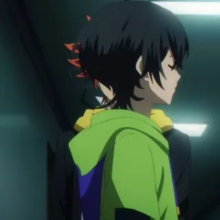 🕸 2cd6c606 动漫, 角色, 男性, 帽衫, 头像 telegram sticker