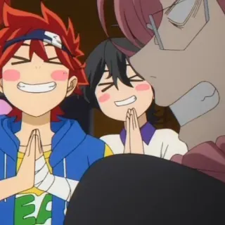 🕸 a27dd862 动漫, 人物, 微笑, 感谢, 快乐 telegram sticker