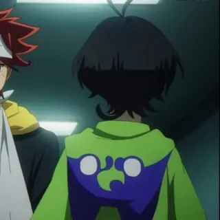 🕸 d2e004fa 动漫, 角色, 绿色, 青春 telegram sticker