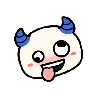 🤪 fea2a629 恶魔, 卡通, 怪物, 舌头, 厚脸皮, 顽皮 telegram sticker