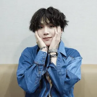 😊 a7f8234b Suga suga, min yoongi, bts, kpop, idol, cute, korean telegram sticker