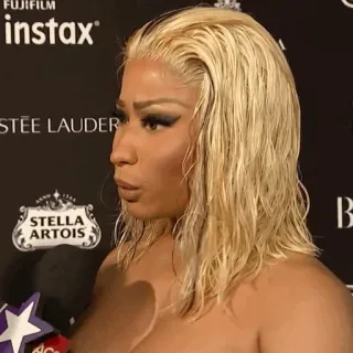 🍣 7f854150 Nicki Minaj певец, знаменитость, музыкант, исполнитель whatsapp sticker