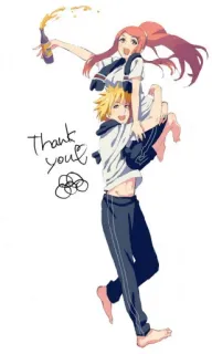 ❤️ 3e6a4f18 Thank you! อนิเมะ, คู่รัก, ขอบคุณ, ภาพประกอบ telegram sticker